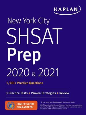 cover image of New York City SHSAT Prep 2020 & 2021